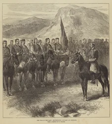 De Oorlog in het Oosten, Montenegrijnse Cavalerie in Cettigne